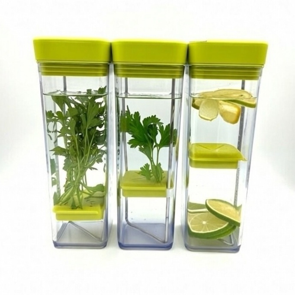 Herb Saving Airtight Kitchen Containers to Keep Herbs Fresh